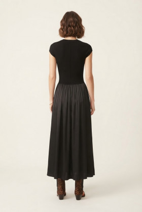 MYC Vestido satinado negro