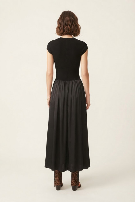 MYC Vestido satinado negro