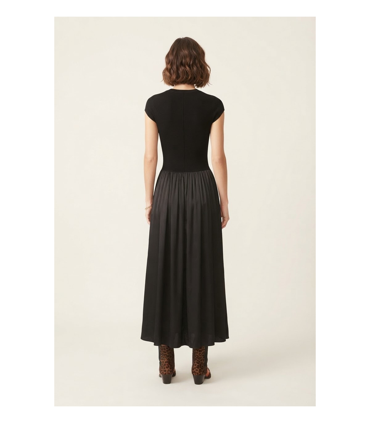 MYC Vestido satinado negro