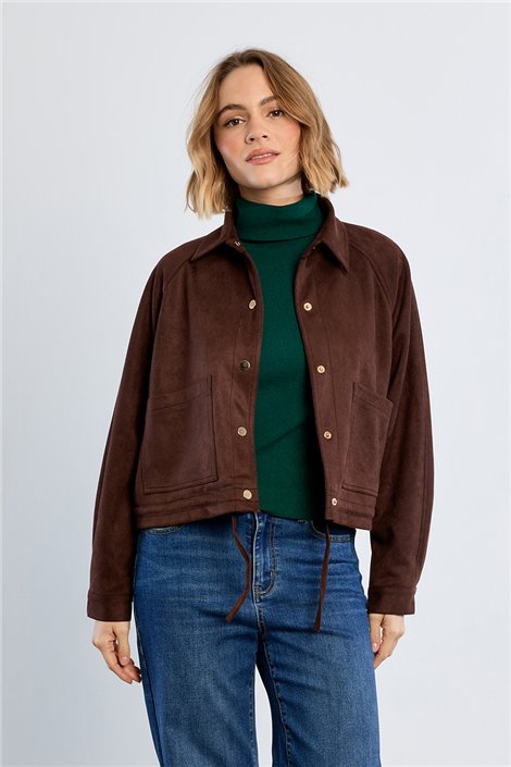 Lili Sidonio Chaqueta corta antelina