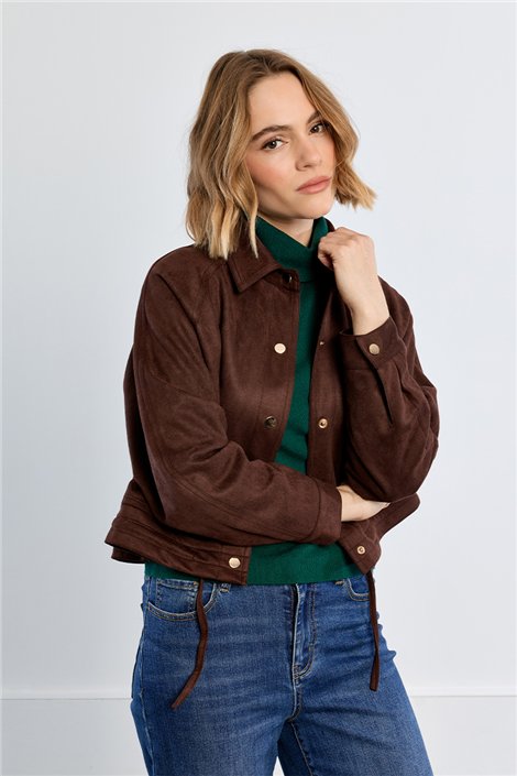 Lili Sidonio Chaqueta corta antelina