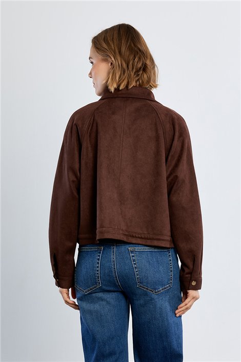 Lili Sidonio Chaqueta corta antelina