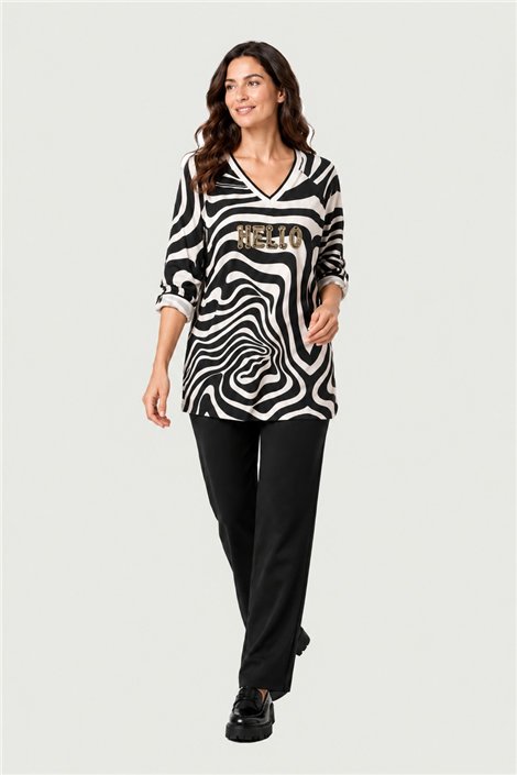 Mercedes De Miguel Blusa talle largo Amelia