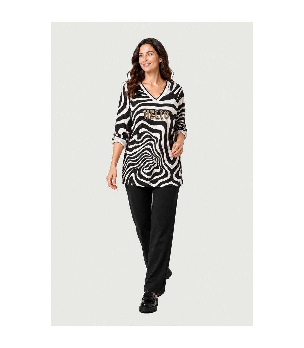 Mercedes De Miguel Blusa talle largo Amelia