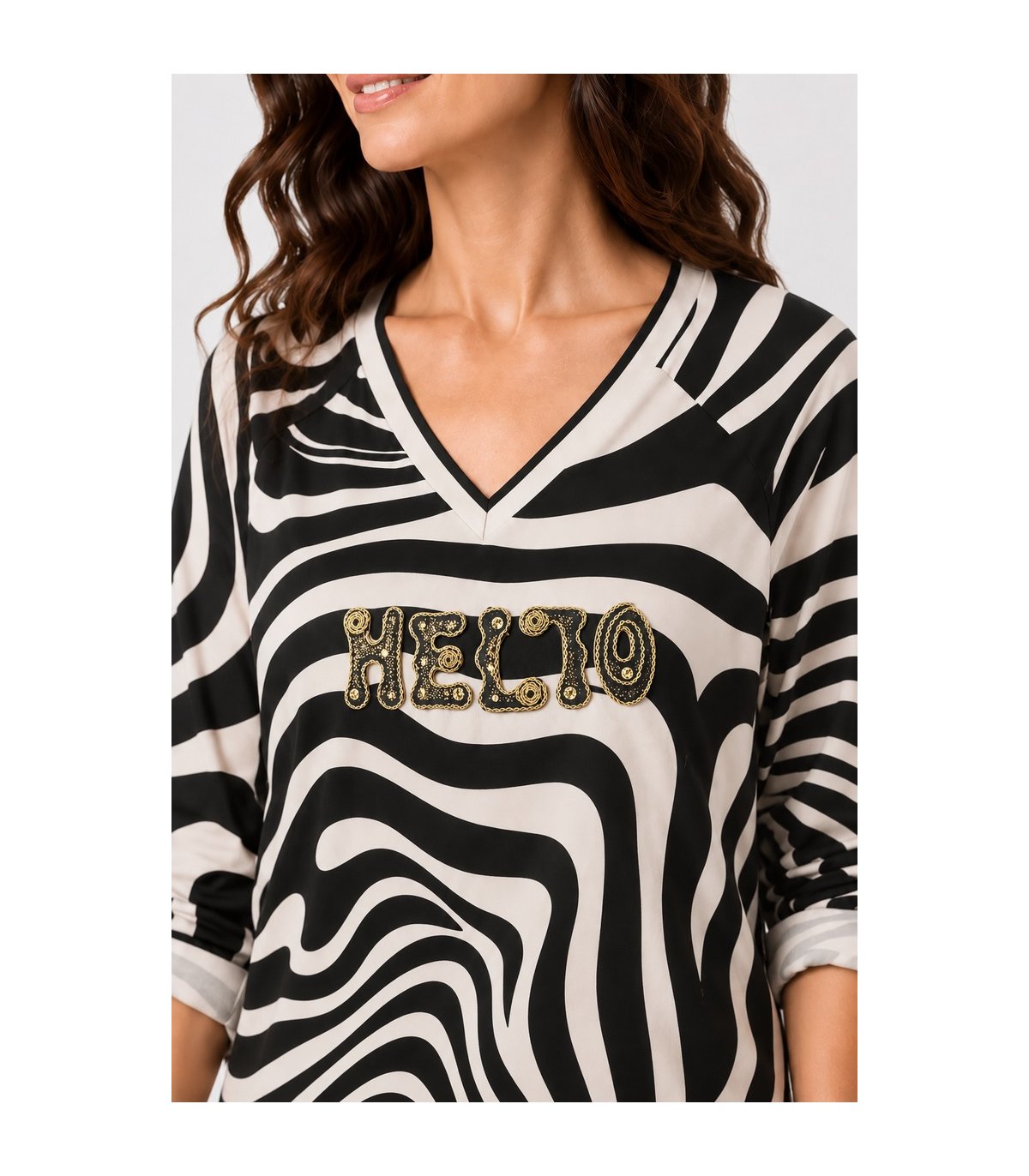 Mercedes De Miguel Blusa talle largo Amelia