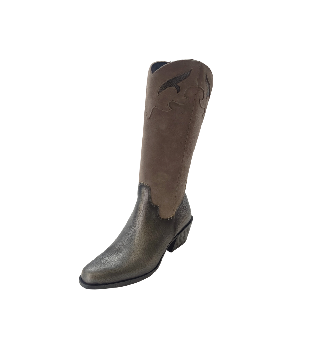 Vosso Moda Botas tejanas en tono topo