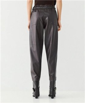 Acces Pantalón cuero sintético chocolate