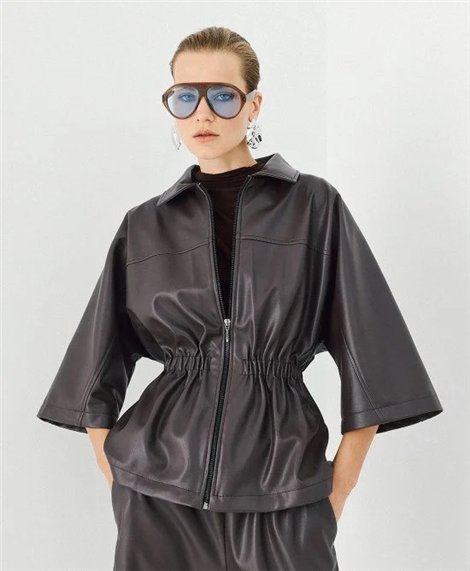 Acces Chaqueta cuero sintético