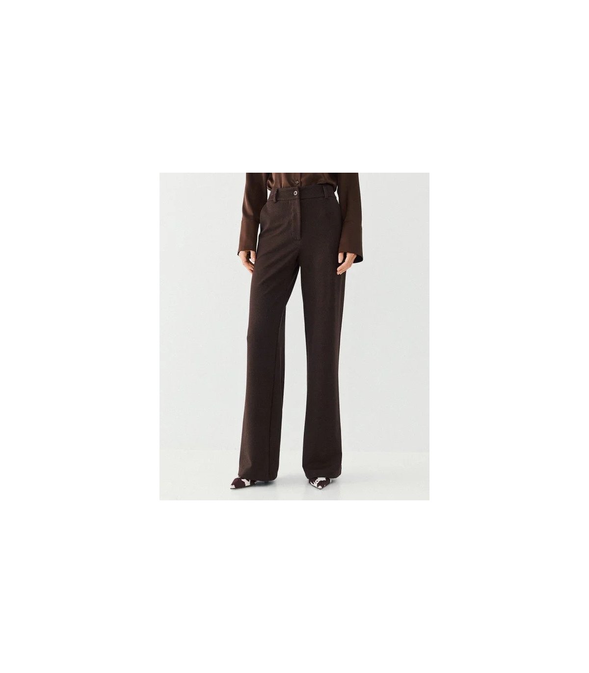 Acces Pantalón corte recto y detalle lurex