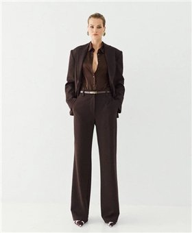 Acces Pantalón corte recto y detalle lurex