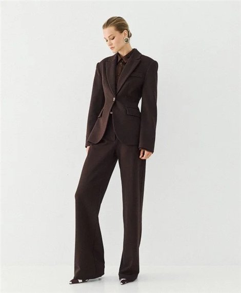 Acces Pantalón corte recto y detalle lurex