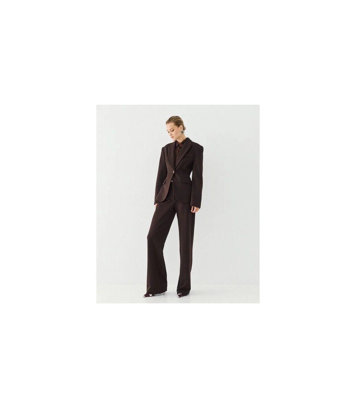 Acces Pantalón corte recto y detalle lurex