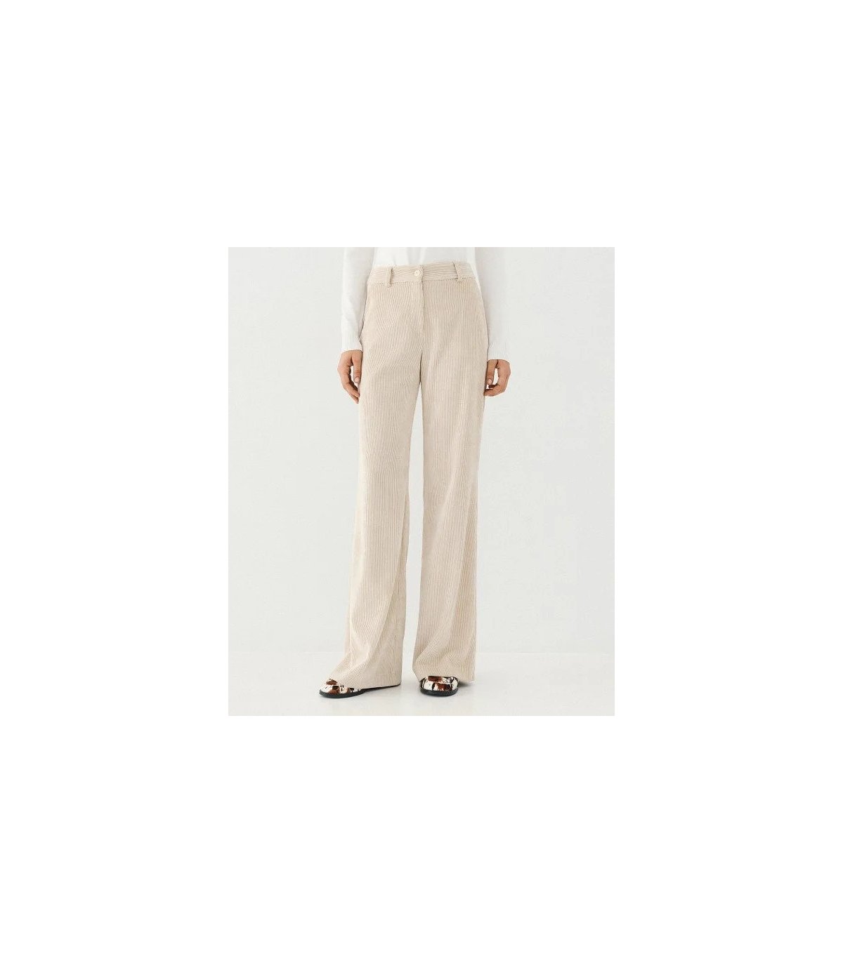 Acces Pantalón micro pana beige