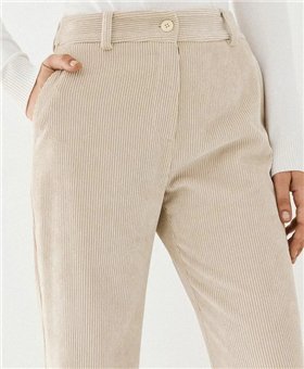 Acces Pantalón micro pana beige