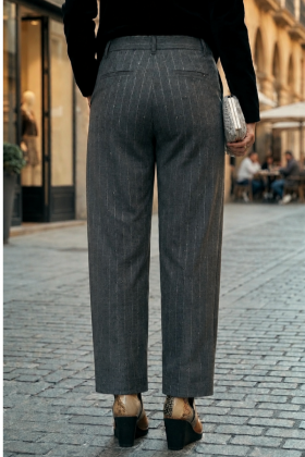 GAUDI Pantalón de viscosa a rayas