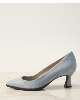 Vosso Moda Zapato de ante color celeste