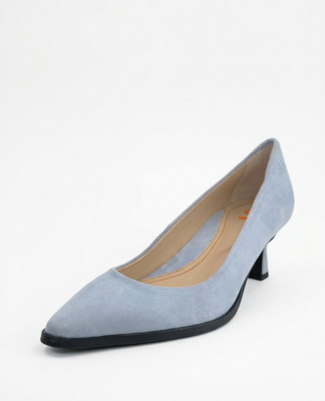 Vosso Moda Zapato de ante color celeste