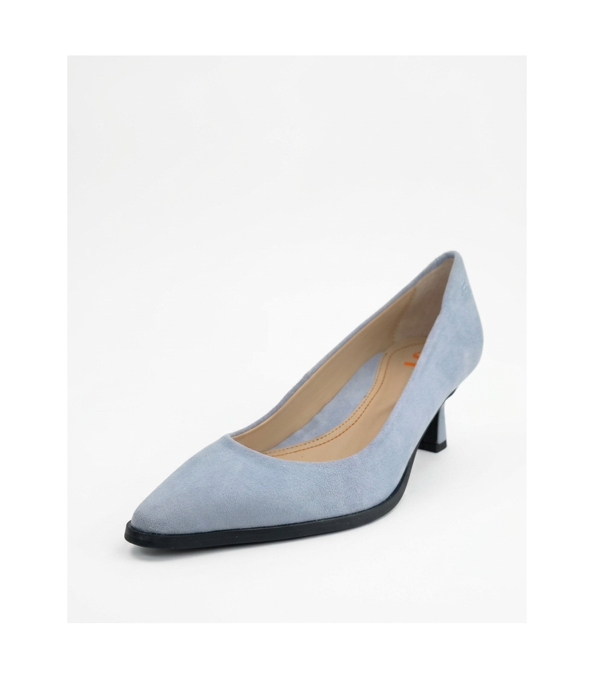 Vosso Moda Zapato de ante color celeste