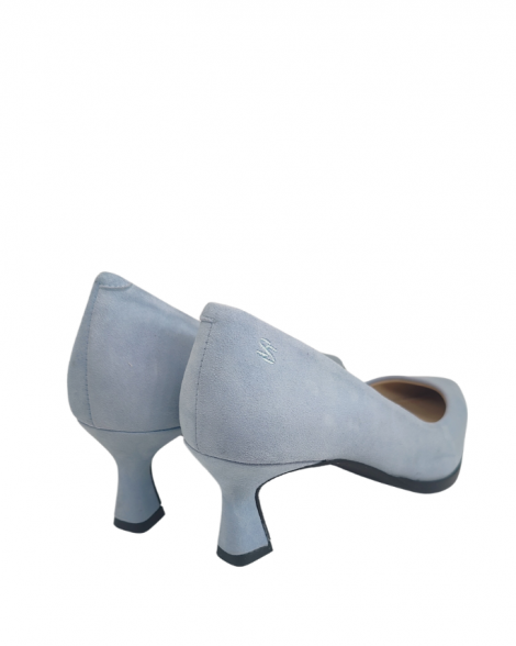Vosso Moda Zapato de ante color celeste