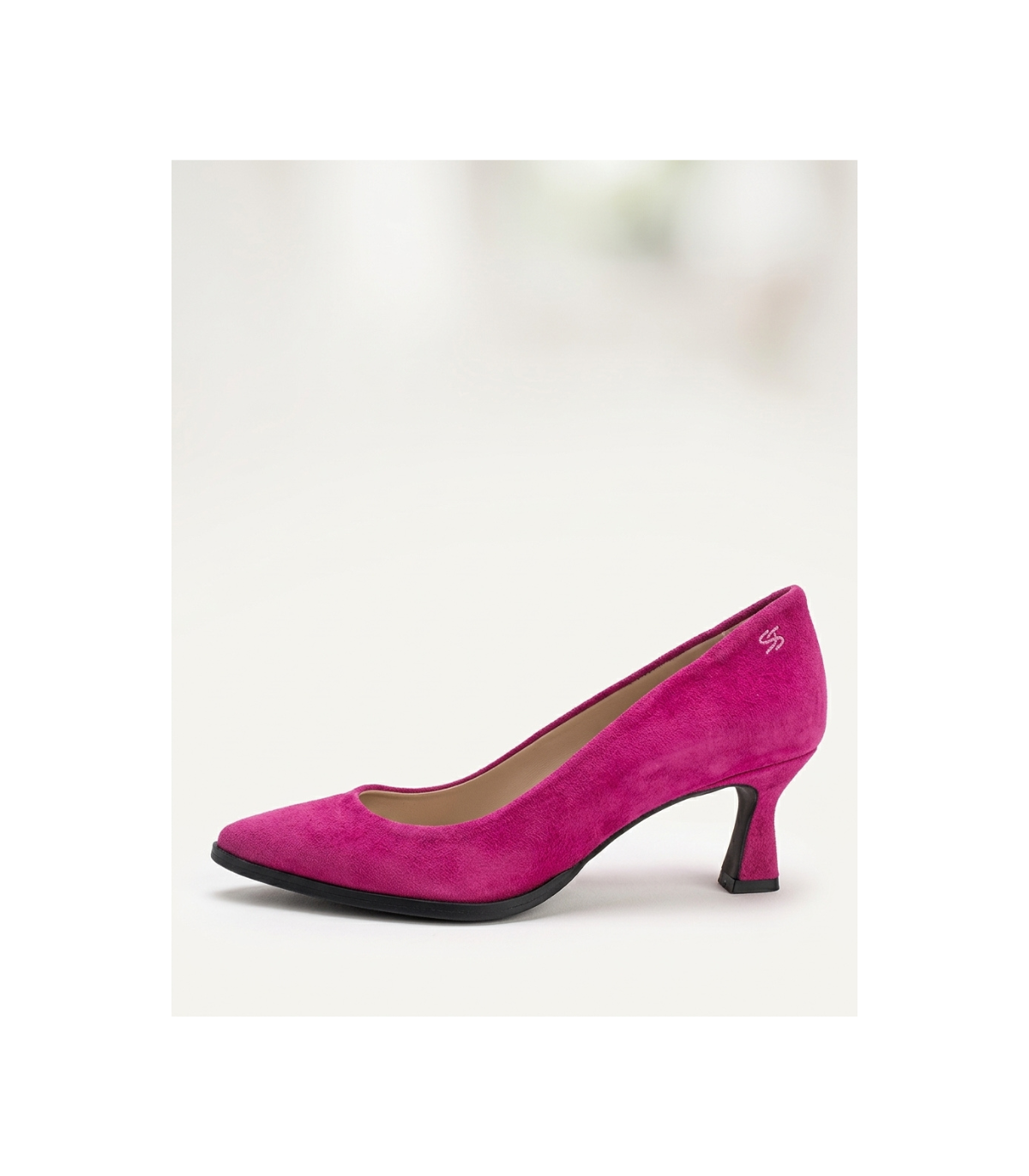Vosso Moda Zapato de ante color fucsia