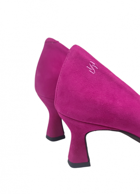 Vosso Moda Zapato de ante color fucsia