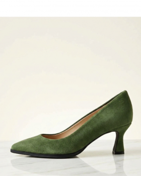 Vosso Moda Zapato de ante color verde