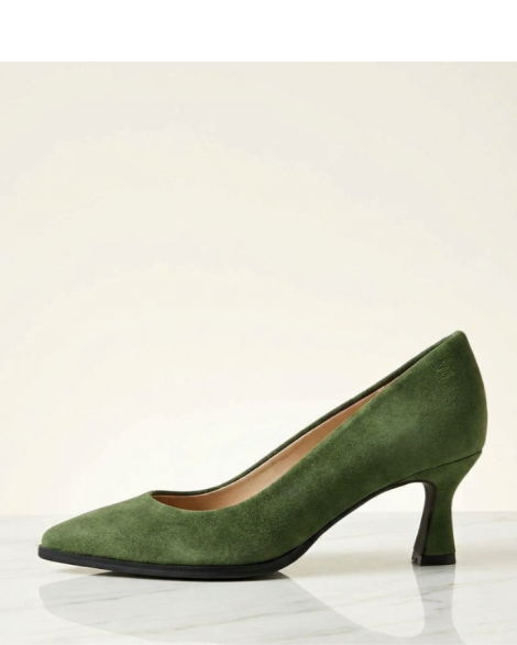 Vosso Moda Zapato de ante color verde