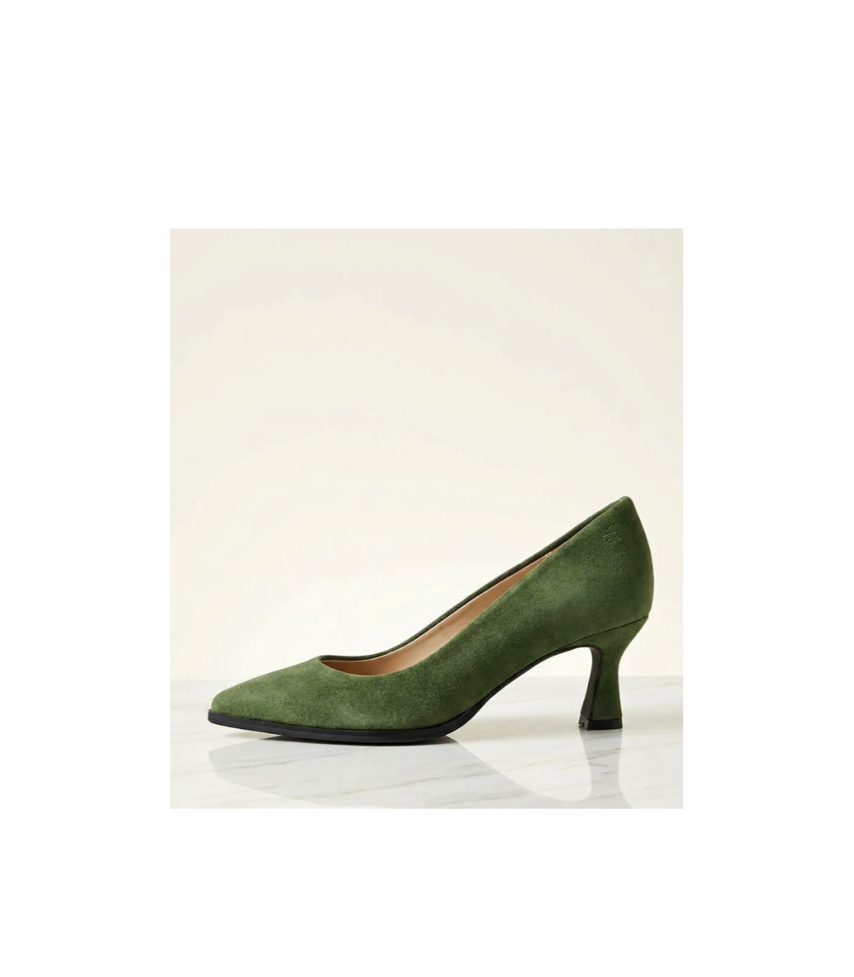 Vosso Moda Zapato de ante color verde