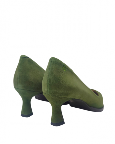 Vosso Moda Zapato de ante color verde