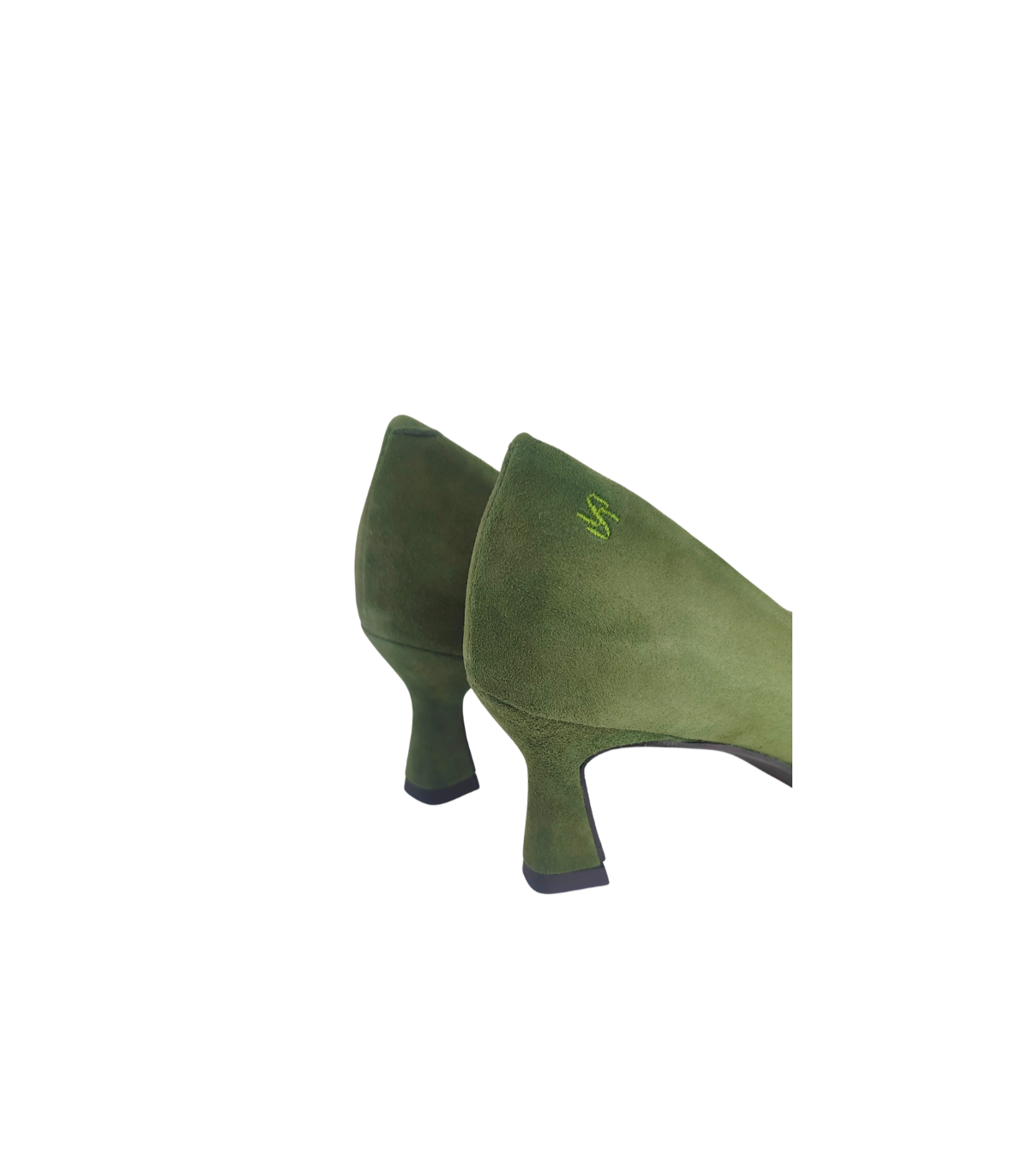 Vosso Moda Zapato de ante color verde