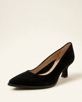 Vosso Moda Zapato de ante color negro