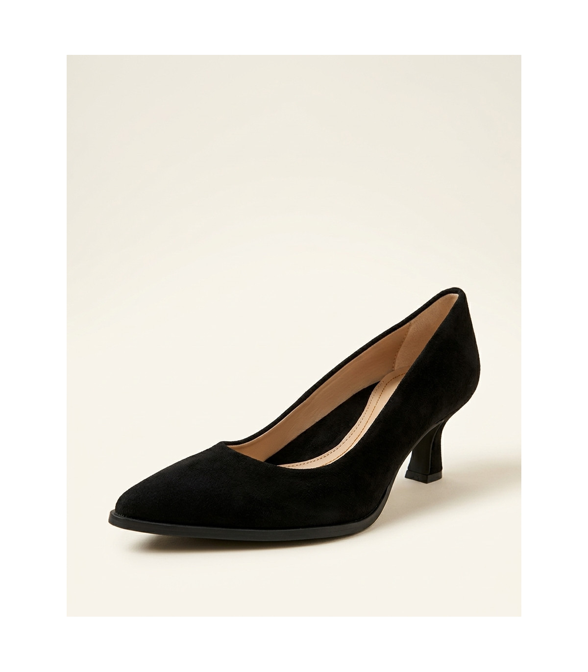 Vosso Moda Zapato de ante color negro