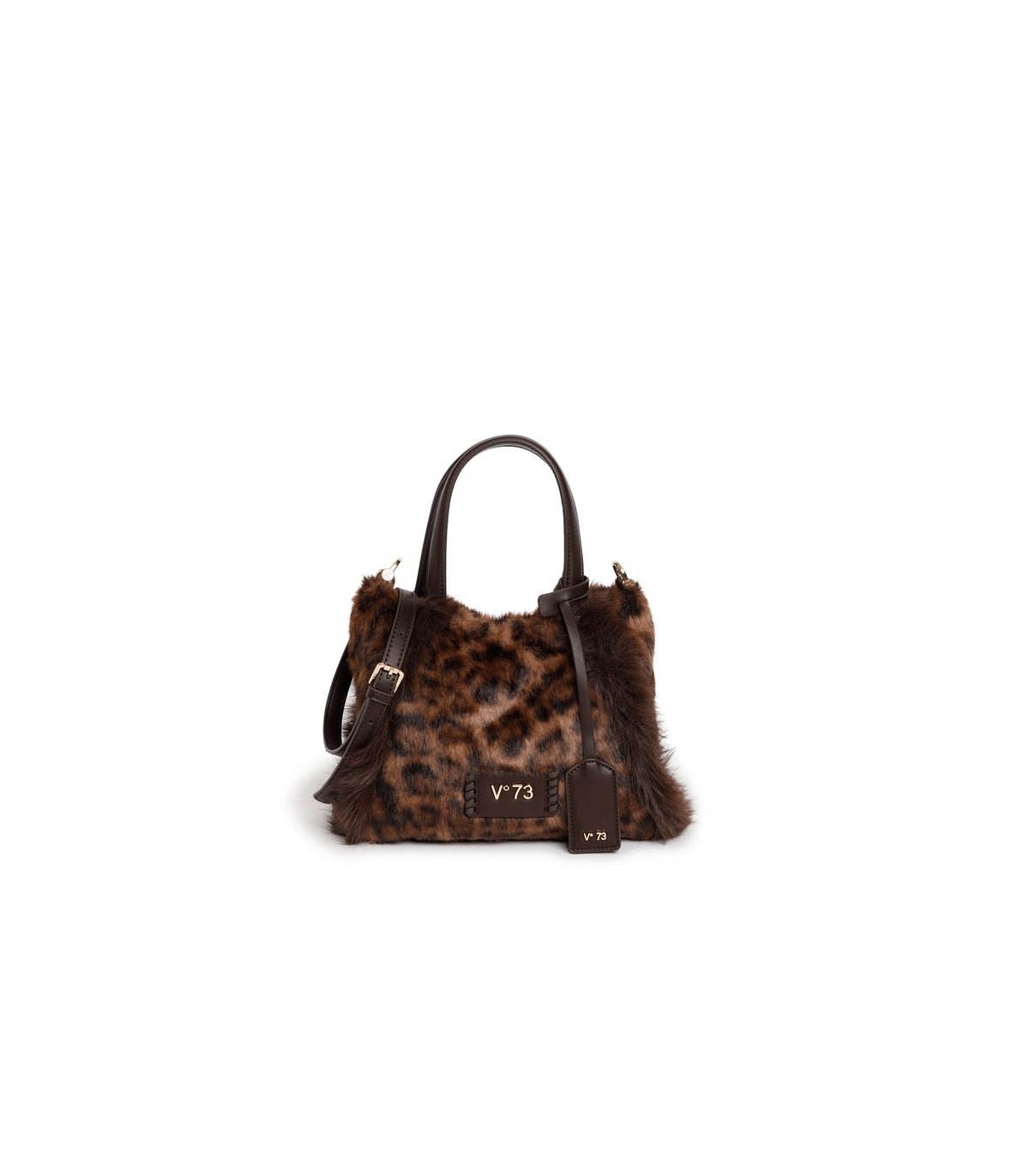 V73 Bolso pequeño pelo animal print