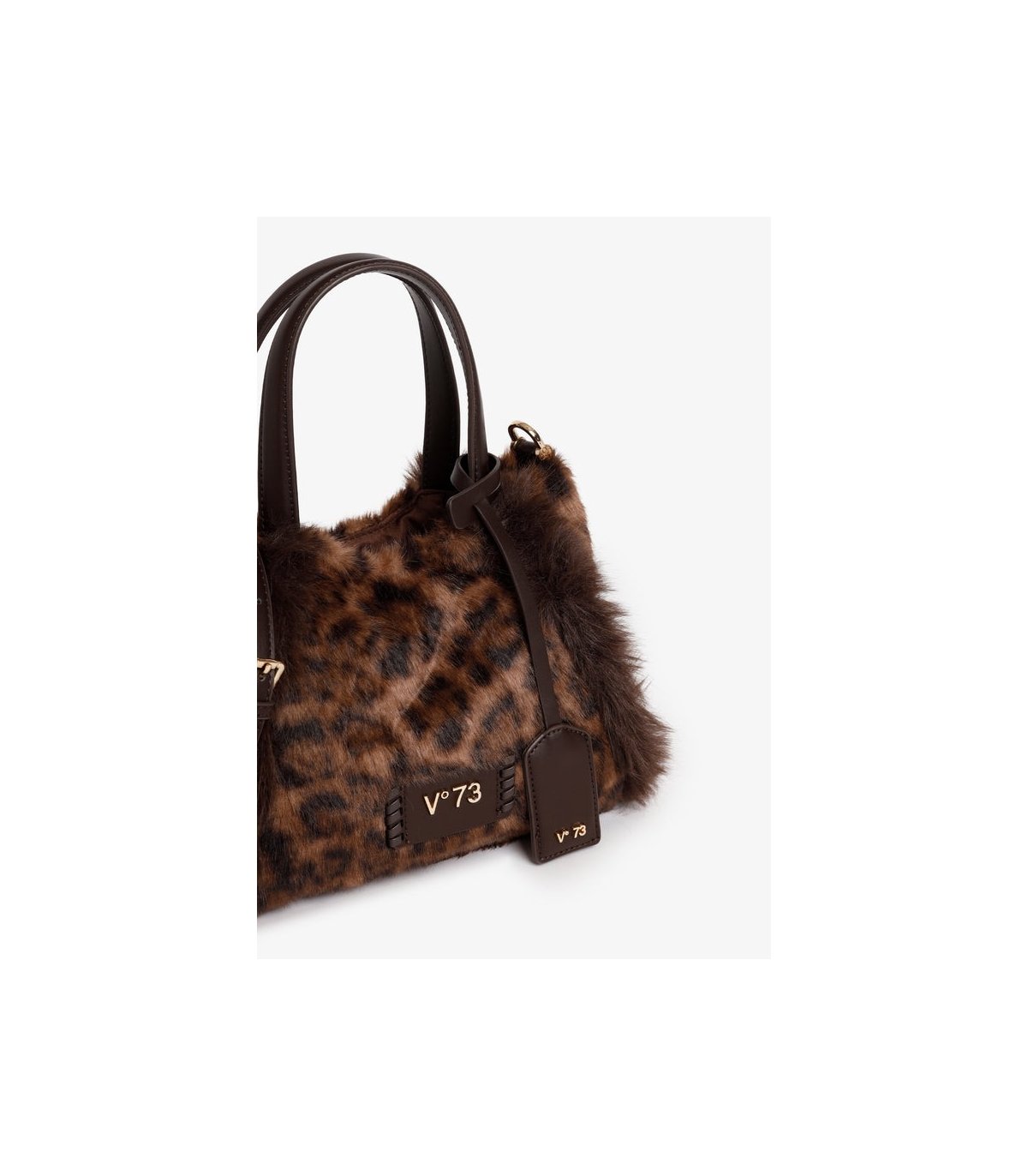 V73 Bolso pequeño pelo animal print