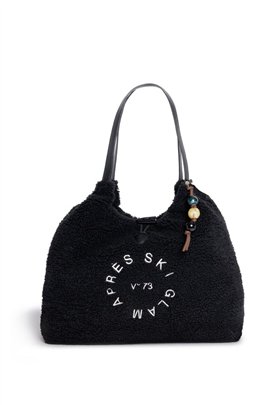 V73 Bolso XL borreguito negro