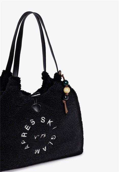 V73 Bolso XL borreguito negro