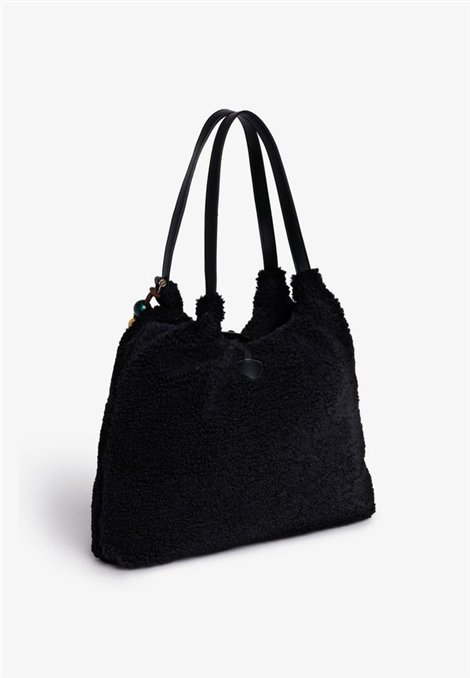 V73 Bolso XL borreguito negro