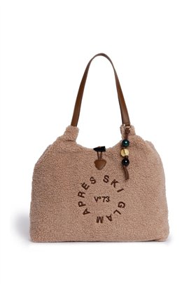 V73 Bolso XL borreguito beige