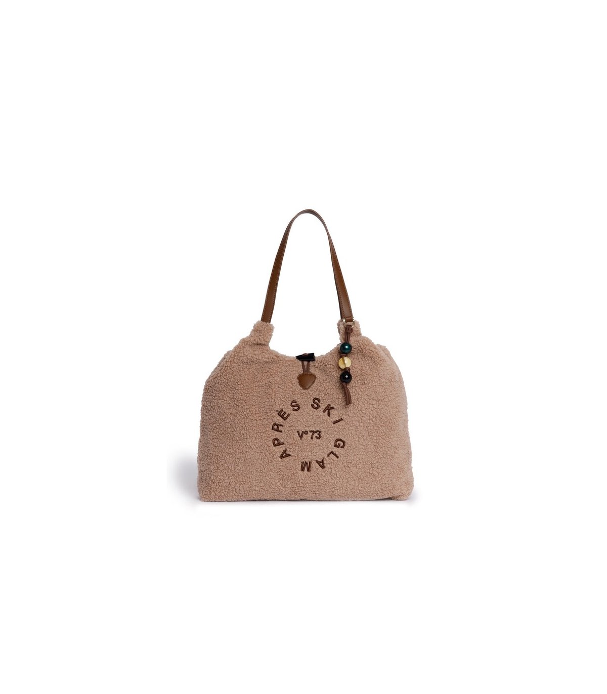 V73 Bolso XL borreguito beige