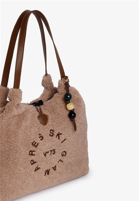 V73 Bolso XL borreguito beige