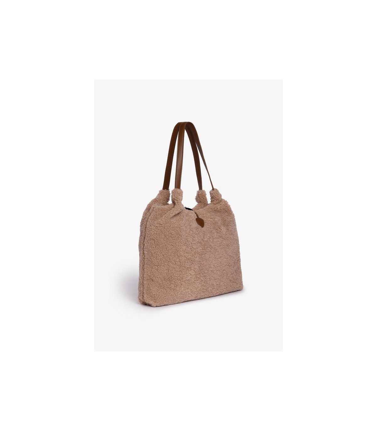 V73 Bolso XL borreguito beige