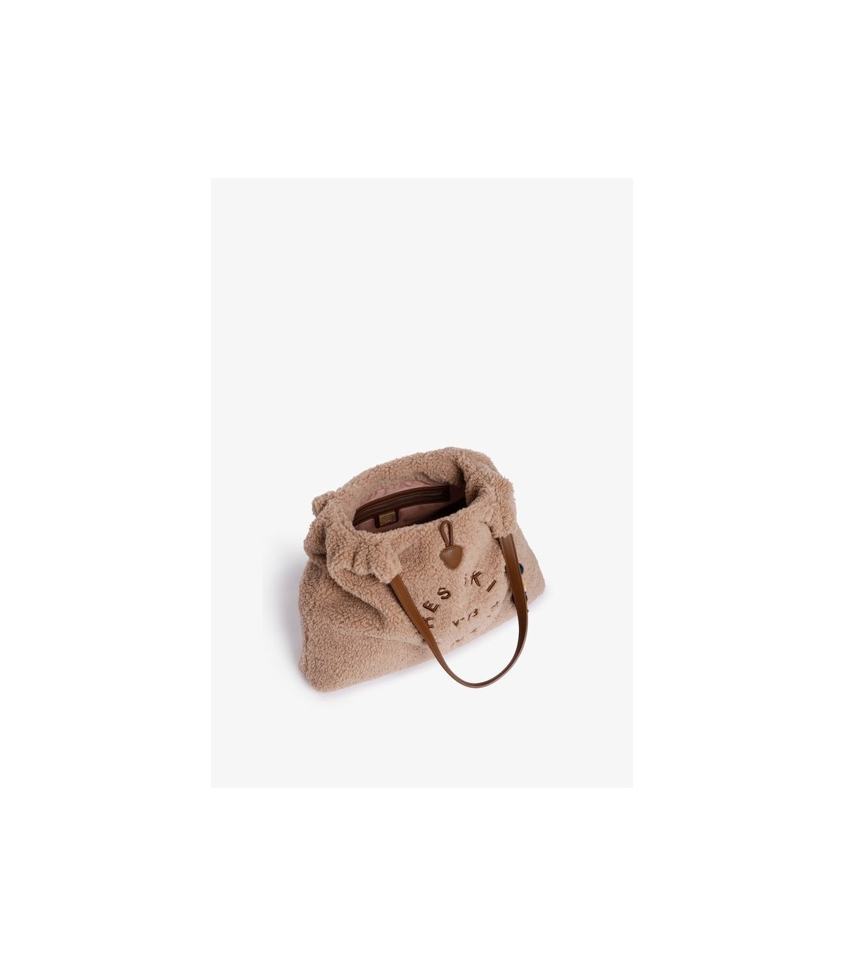 V73 Bolso XL borreguito beige