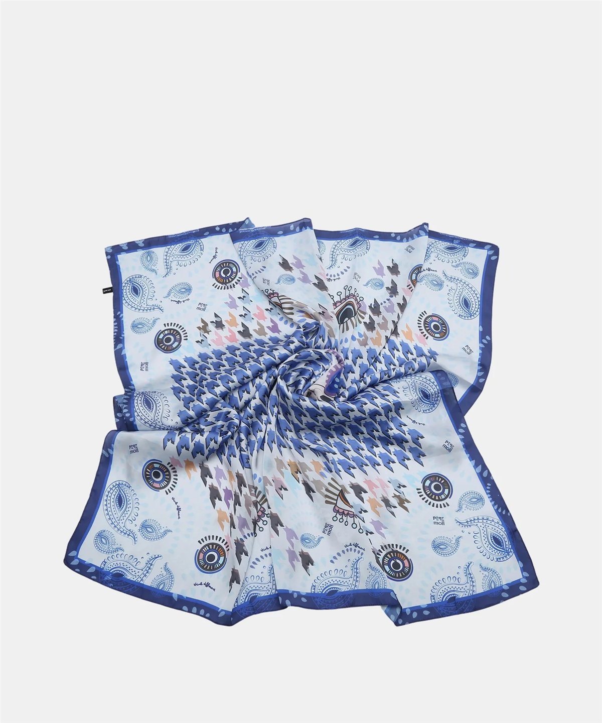 Pepe Moll Pañuelo grande París Paisley azul