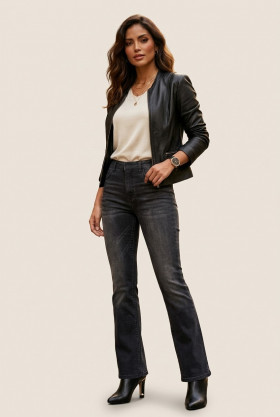 MET Jean Rox-1 semi campana negro/gris oscuro