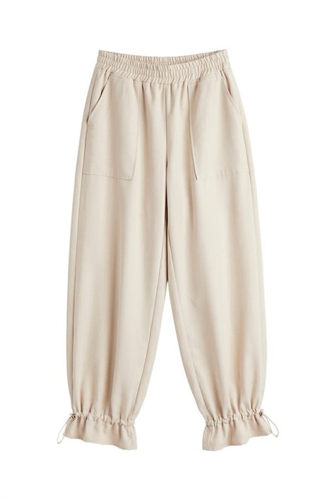 FOURSOUL Pantalón de tejido técnico color crudo