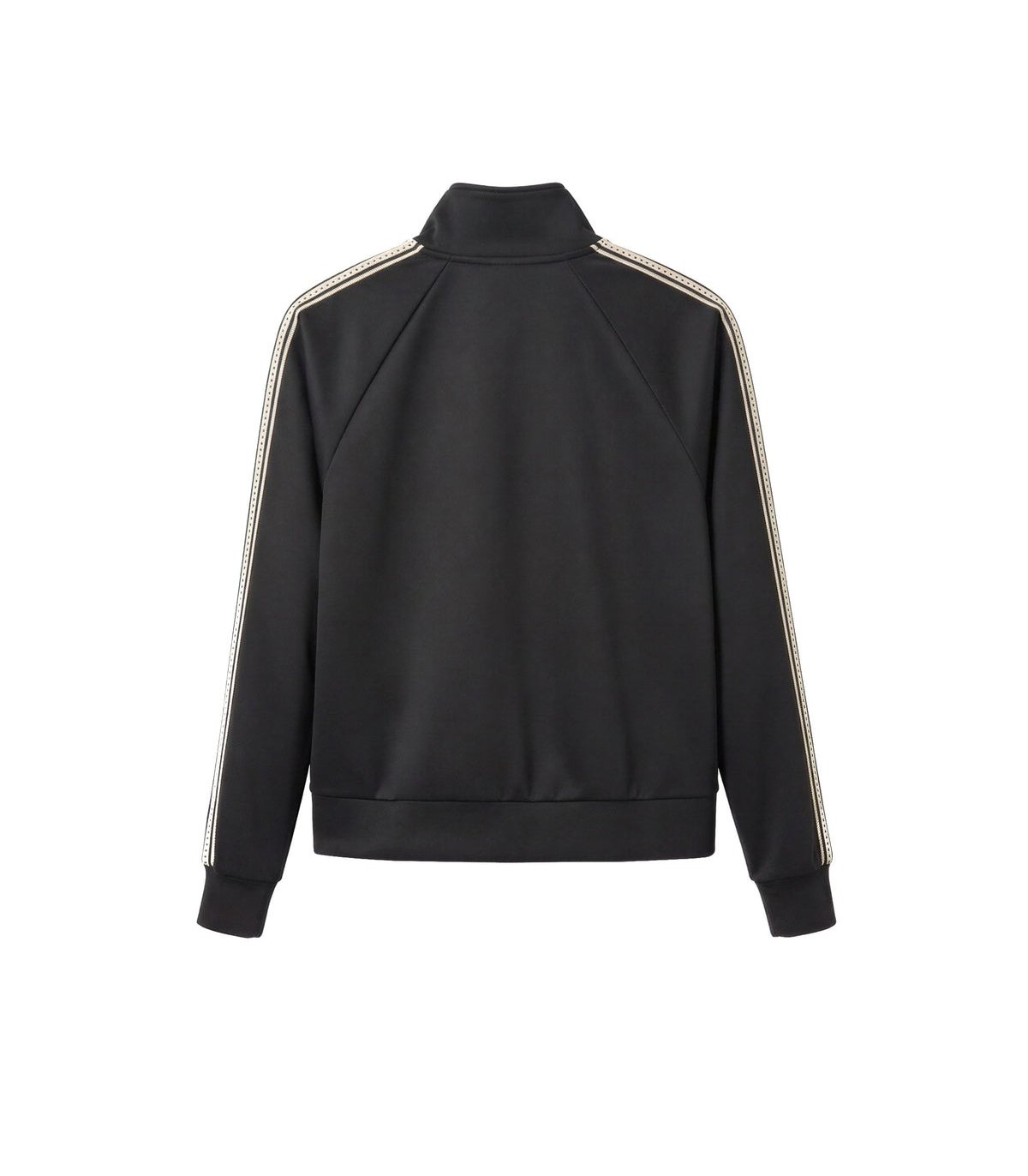 FOURSOUL Chaqueta negra con banda decorativa tachas