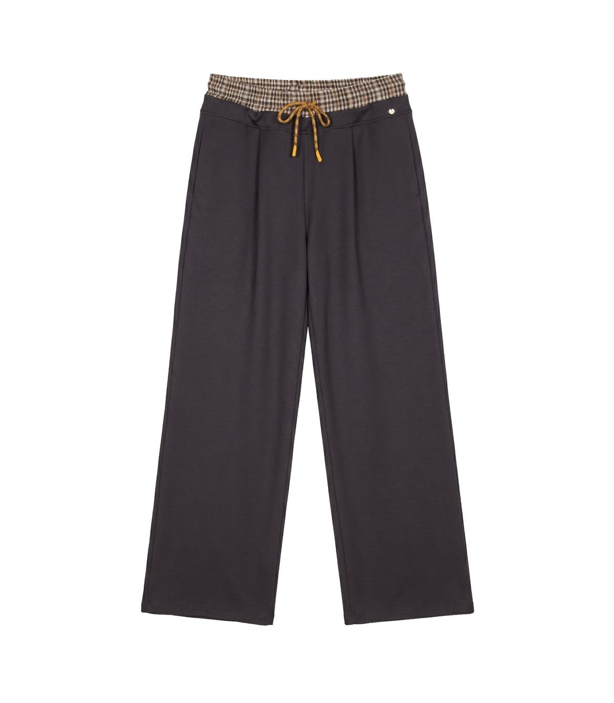FOURSOUL Pantalón crepé de pernera amplia