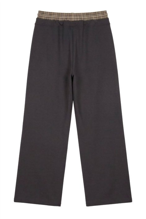 FOURSOUL Pantalón crepé de pernera amplia