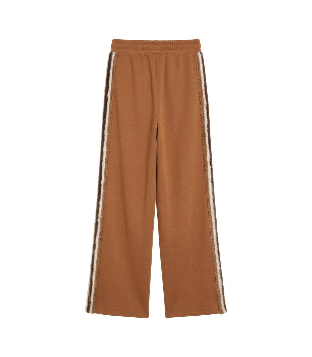 FOURSOUL Pantalón color marrón con banda peluche