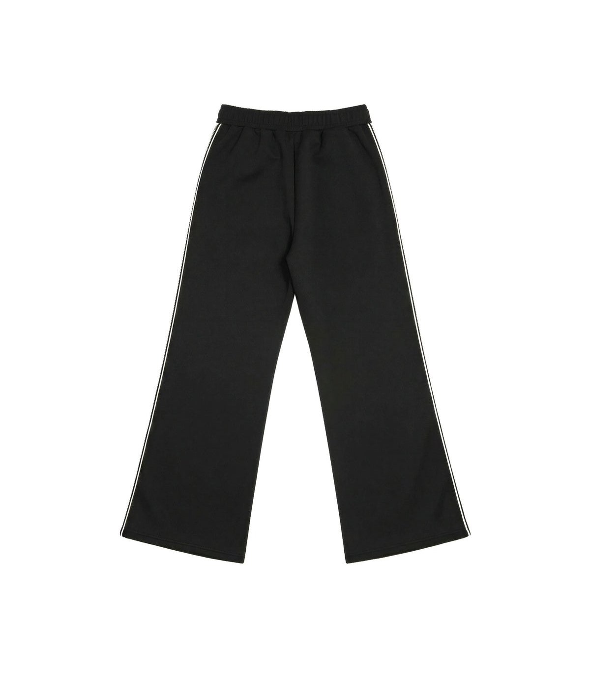 FOURSOUL Pantalón negro con banda decorativa tachas